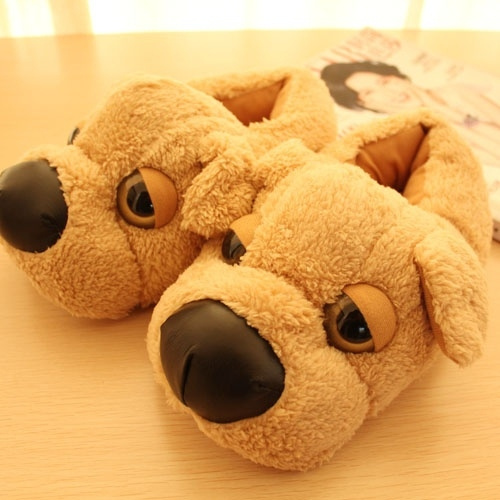 dog shaped slippers