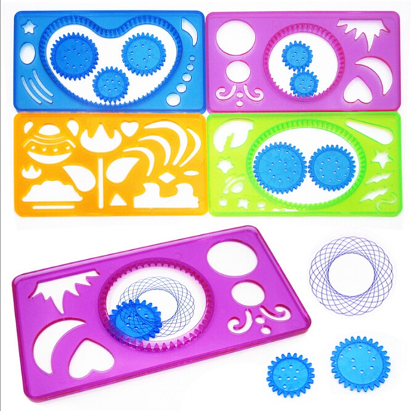 Drafting Tools Template, Learning Art Tools, Spirograph Pens
