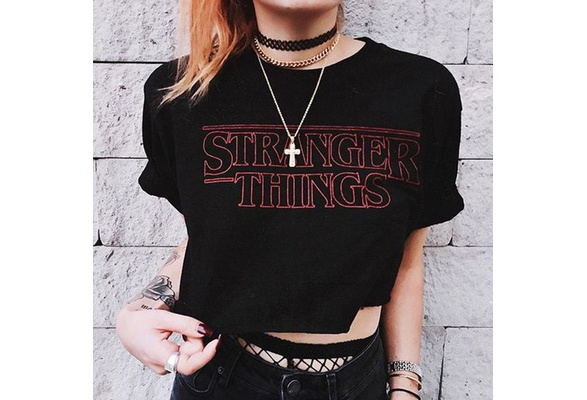 Stranger things crop top