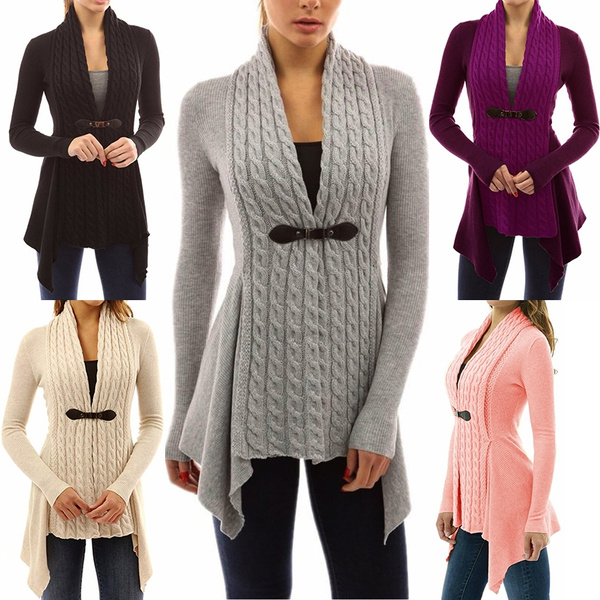 Buckle front outlet cardigan