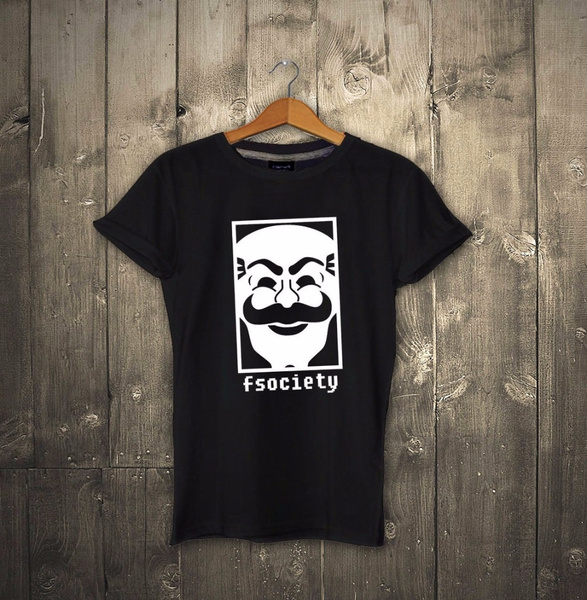 Fsociety-T-shirt-Mr-Robot-TV-Show-Computer-Programmer-Gamer-Funny-Hacker-Mask  Fsociety Unisex Adult Tshirt Gift Tee -A971 | Wish