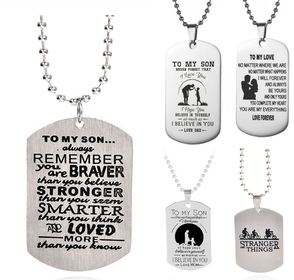 To my son on sale necklace from mom