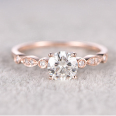 DIAMOND, zirconring, Vintage, Engagement