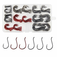 160pcs High Carbon Steel 7384 Offset Sport Circle Hook High Carbon ...