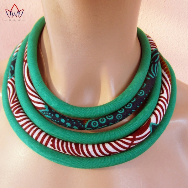 Ankara bib store necklace