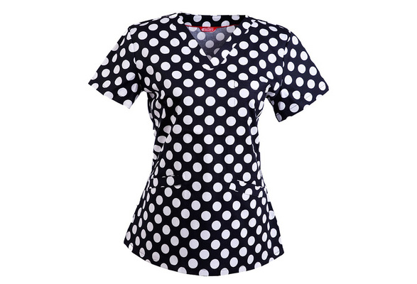 polka dot scrub top