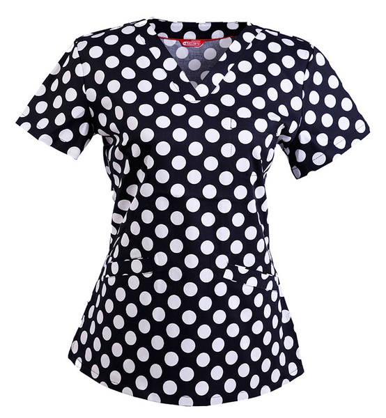 polka dot scrub top