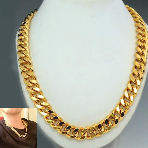 Happy Jewellery Gold Chain Most Popular Statement Design Golden Necklace  Chain For Men Gold-plated Plated Alloy Chain Price in India - Buy Happy  Jewellery Gold Chain Most Popular Statement Design Golden Necklace
