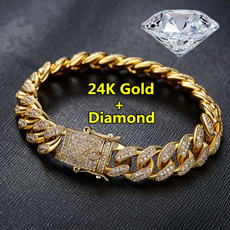 diamond cuban bracelet