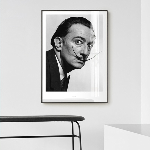 Salvador Dali Wall Art Posters And Prints Spanish Artist Black White Photo Canvas Painting Wall Picture For Living Room Decor Wish
