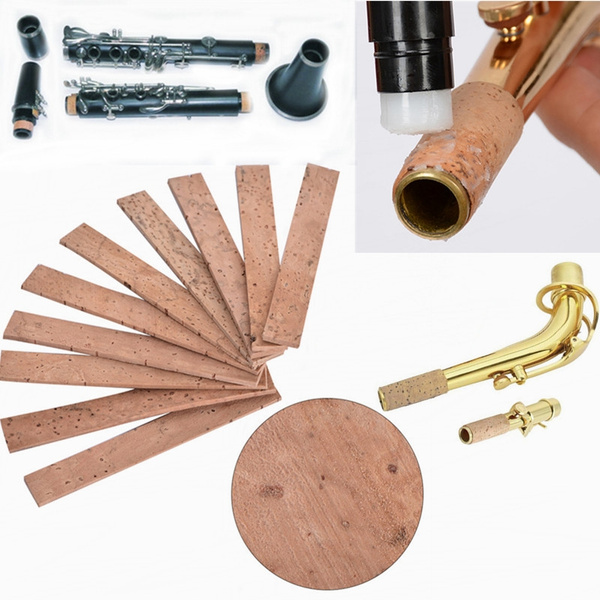 10PCS/Set Neck Joint Cork Sheet Instrument Repair Accessories