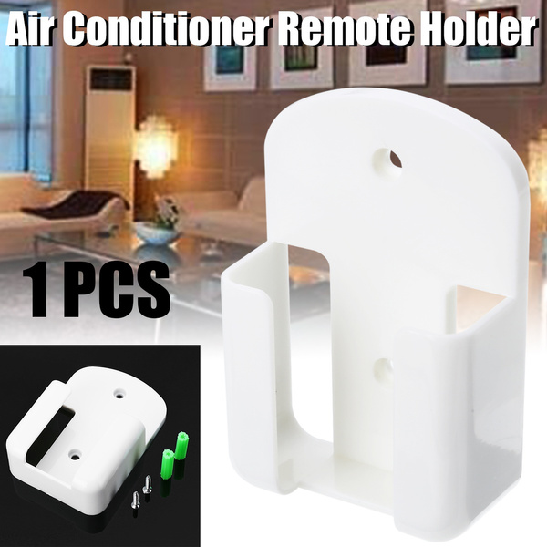 Universal White Air Conditioner Remote Control Holder Wall Mounted Box