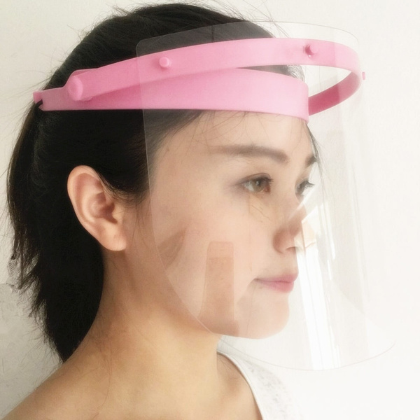 Dental Face Shield Glasses Frame Antifog Protective Mask + 10 Plastic