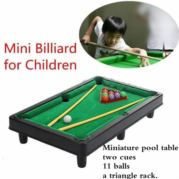 Mini Billiard Ball Snooker Tabletop Pool Table Desktop Game Set Toy Kid Gift 