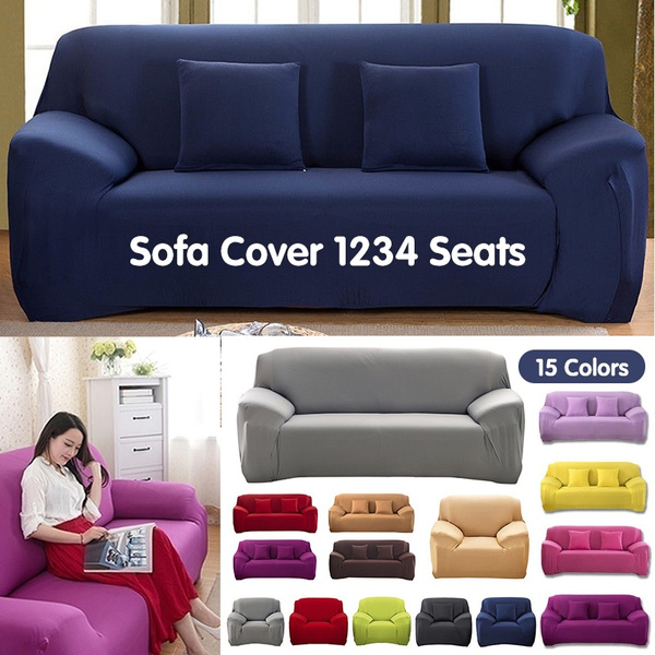 Details about   Sofa Cover 1/2/3/4Seater Lounge Couch Recliner Chair Stretch Slipcover Protector 