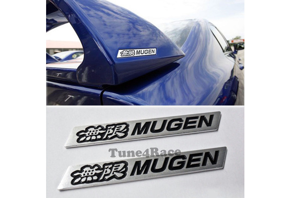 Details about   Car Trunk Spoiler 3D 4" Emblem Badge Sticker Decal for HONDA CIVIC SI Lip MUGEN