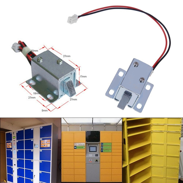 6V 12V Mini Small Electromagnetic Electric Control Cabinet Drawer Lock 