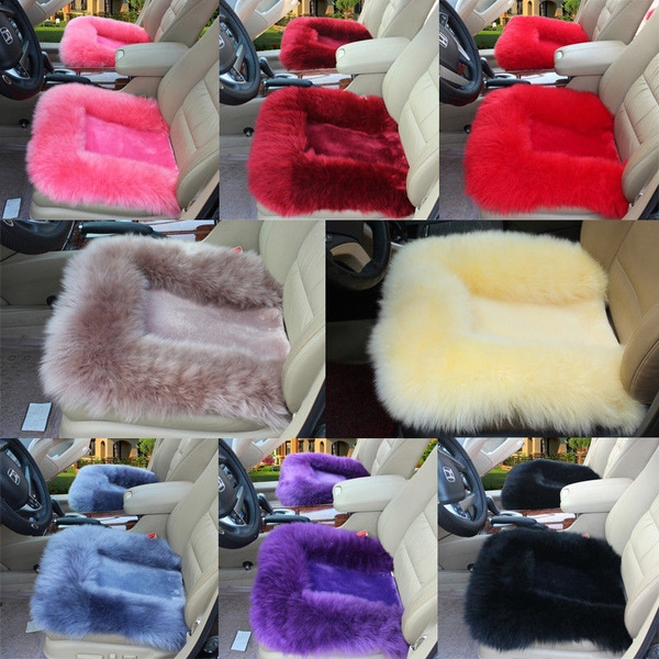 purple fuzzy seat covers