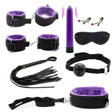 2018 NEW Erotic Toy 7PCS/ 8pcs/Set Bondage Vibrator Restraint Slave Game Sex Toys for Couples Flirt Handcuffs whip female collar for bdsm women