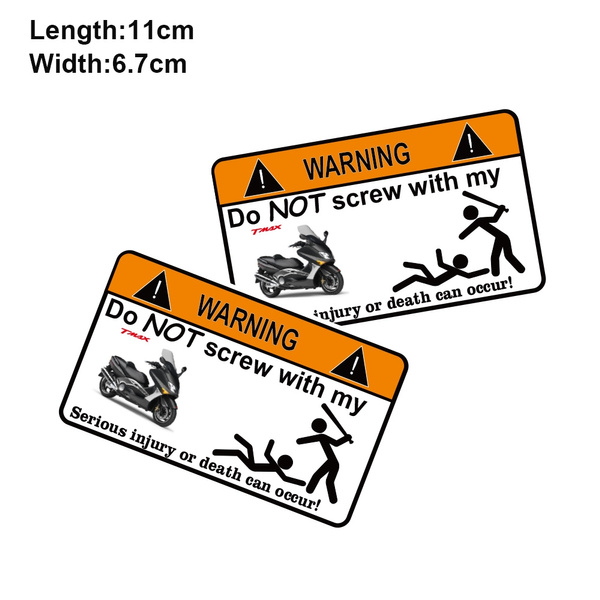 KODASKIN Motorcycle Stickers Warning Sheet Labels Funny Decals Signs Custom  for Yamaha Tmax T-max 530 | Wish