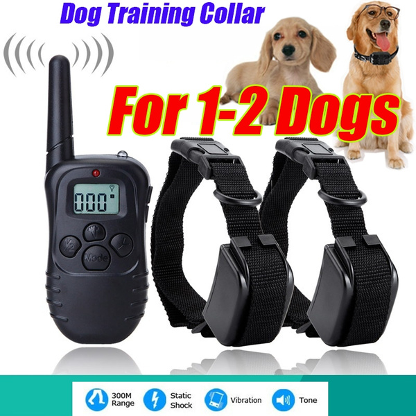 2 dog training collars