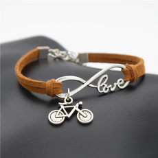 Charm Bracelet, infinity bracelet, Infinity, Bicycle