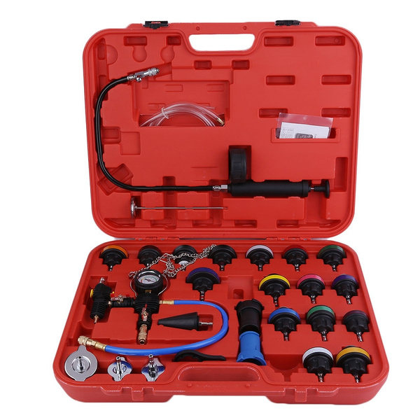 BR 27pcs Auto Car Water Tank Cooling Leaking Radiator Pressure Tester Kit RA Wish