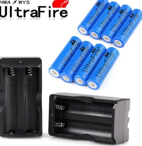 Ultrafire 18650 Battery 4800mAh Li-ion 3.7V Rechargeable Batteries +  Charger | Wish