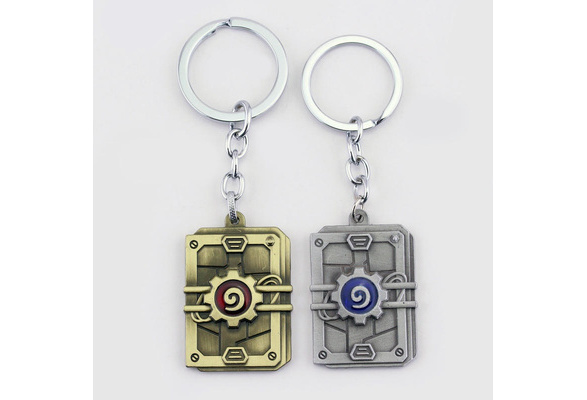 Hearthstone Keychain Zinc Alloy Logo pendant Key keyring Classic