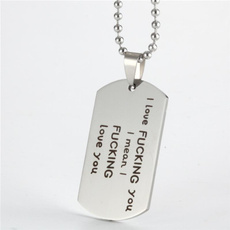 Steel, Funny, Stainless Steel, engravednecklace