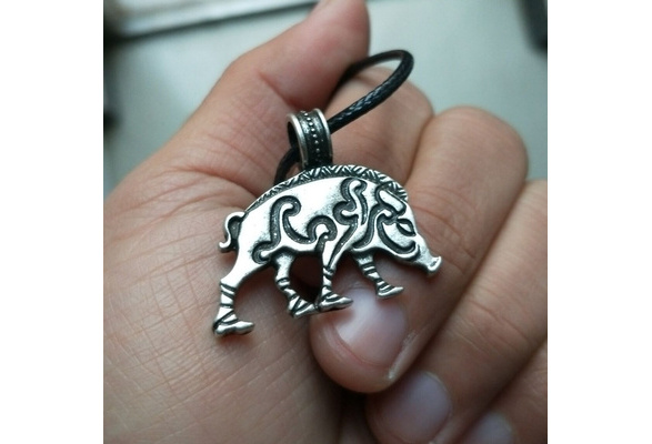 celtic boar pendant