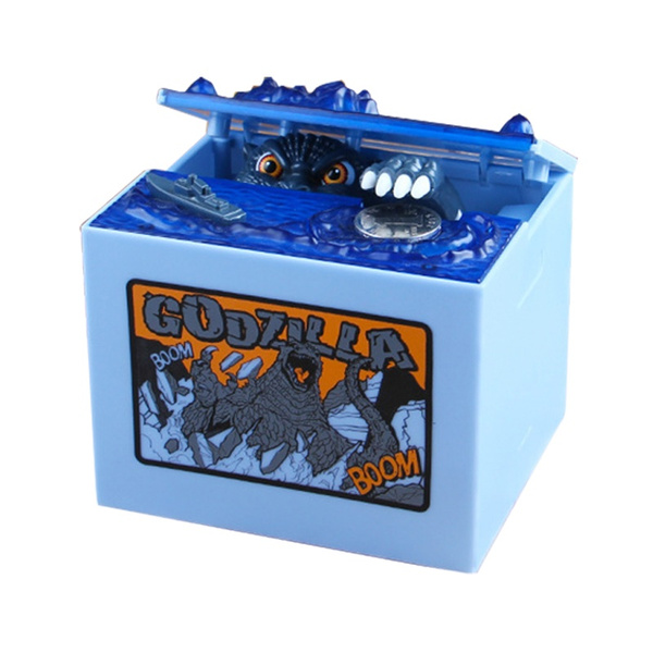 Faironly elettronico Automatico Stealing Coin Godzilla Box novità salvadanaio salvadanaio Toy & Home Decor Gift for Kids Godzilla 