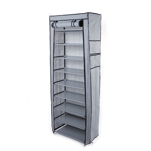 New Portable Shoe Rack Shelf Storage Closet Organizer Cabinet With Cover Wish