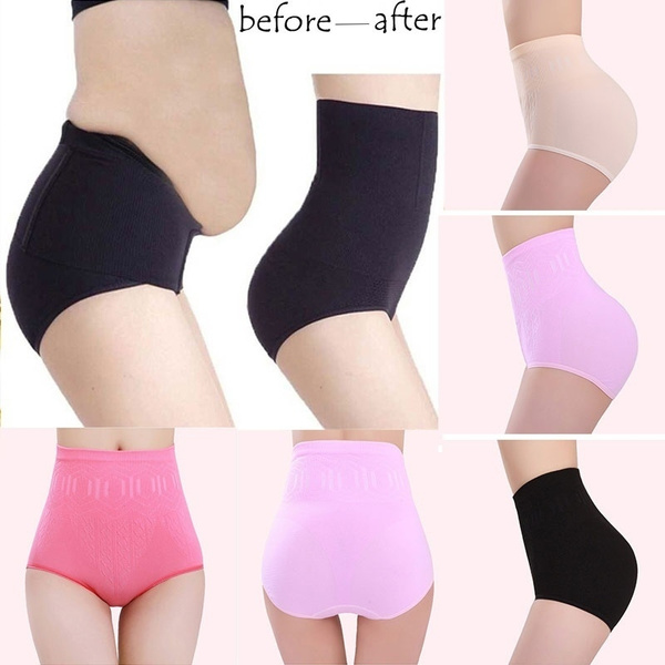 New Women High Waist Body Shaper Panties Seamless Tummy Belly Control Waist  Slimming Pants Shapewear Girdle Underwear Waist Trainer Sexy