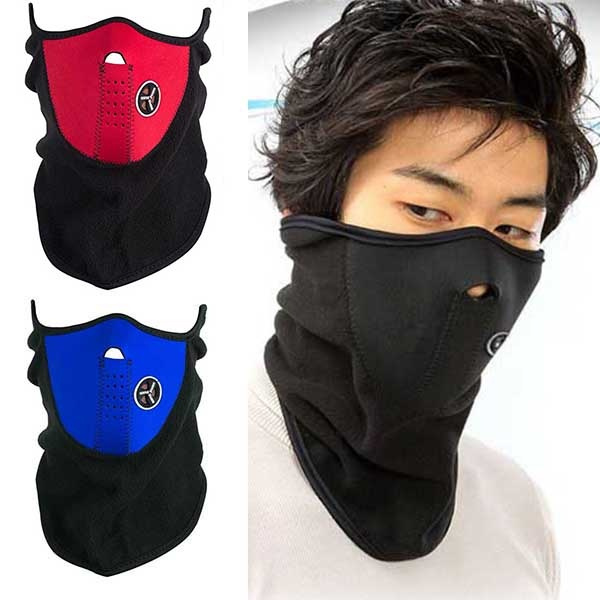 Download Neoprene Warmer Winter Outdoor Sport Face Neck Cold Mask Shield 3 Color Wish PSD Mockup Templates