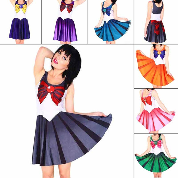 Sailor fashion moon skater dress