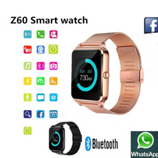 Smart BluetoothZ60 Watch with LED Display / Dial / SMS Reminding / Music Player Pedoeter Wearable Devices  for Apple Iphone IOS Android  Mobile Phone