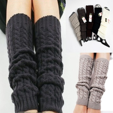Womens Fashion Winter Knit Crochet Knitted Leg Warmers Legging Boot Cover 5 colors
