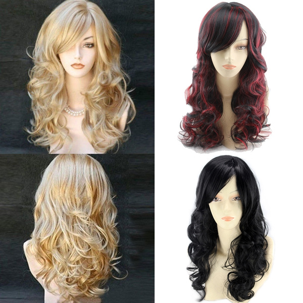 Blended Ash Blonde Cosplay Wig With Bangs - Heat Resistant Synthetic, 24 Inch Straight