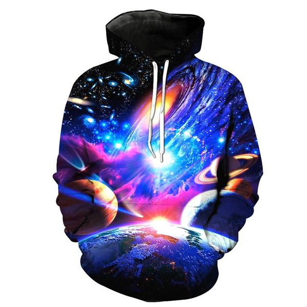 Unisex Cool Space Galaxy Hoodies Hooded Men/Women Hat 3d Print Colorful  Sweatshirts | Wish