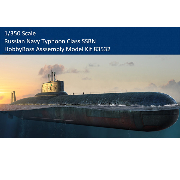 HobbyBoss 83532 1/350 Scale Russian Navy Typhoon Class SSBN Military ...