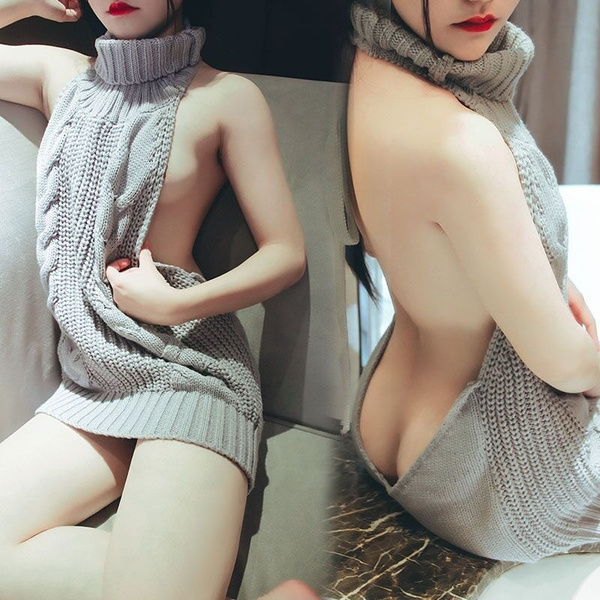 japanese backless sweater