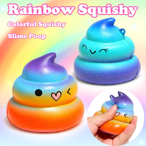 rainbow squishy poop