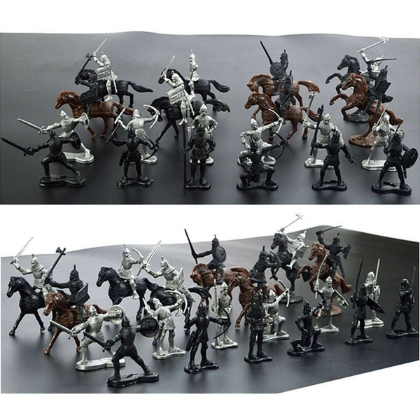 toy knights and horses