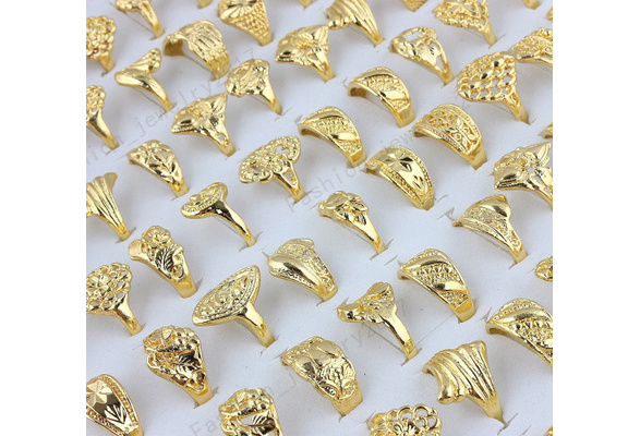 Gold plated rings deals wholesale