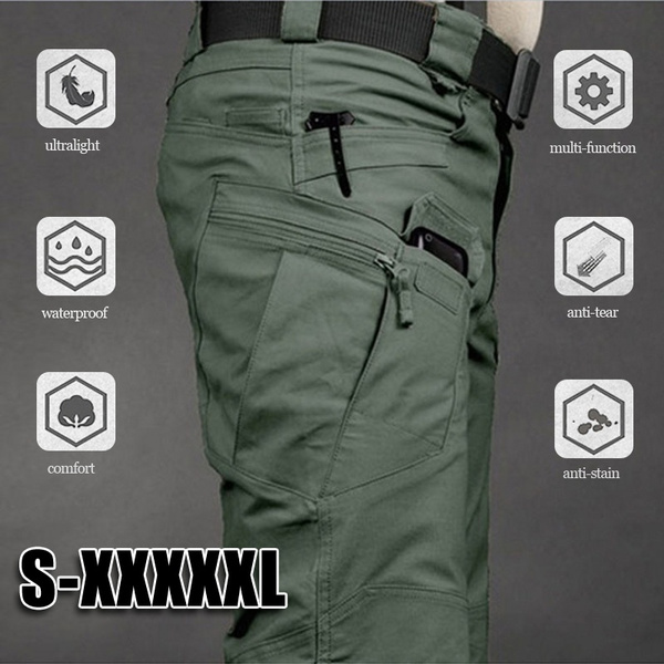 Mens Waterproof Tactical Pants  MultiPocket Stretch Wear Resistant Cargo  PantsSwat Combat Army TrousersMale Cas  Amazonca Everything Else