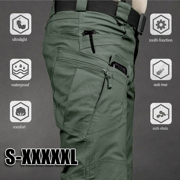 Tactical Cargo Pants SWAT Trousers Combat Multi-pockets Pants Training ...