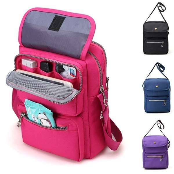 New Outdoor Travel Women Nylon Passport Sortage Bag Crossbody Travel Bag Useful Shoulder Bag