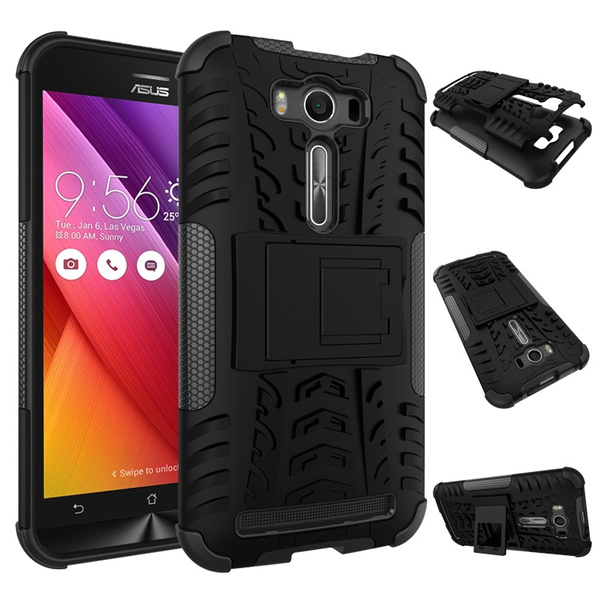 Stand Case For For Asus Zenfone 2 Laser Ze500kl Cover Armor Silicone Coque Soft Tpu Bumper For Asus Zenfone 4 Max Zc5kl Zenfone 4 Ze554kl Zenfone 4 Max Zc554kl Zenfone 3 Max Zc5tl Zenfone 3max