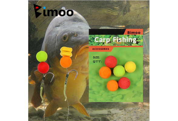 Bimoo 12PCS 8mm 10mm 12mm 14mm Colored Pop Up Carp Fishing Boilies  Flavoured Grass Carp Bait Floating Corn Soft Pellet Lure